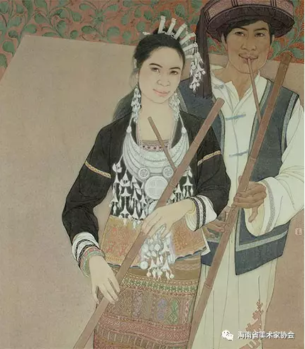 刘小莉《黎歌悠悠》中国画-铜奖