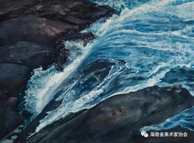 林先动《浪花水彩》水彩___铜奖