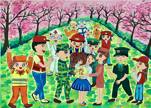 A1633《胜利的拥抱》岑孟恬