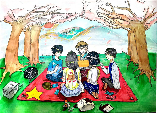 B0389_《期待相聚在樱花烂漫时》_黄雨夏