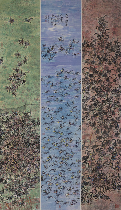 6、曾周《西坡圆梦》150X240_国画_