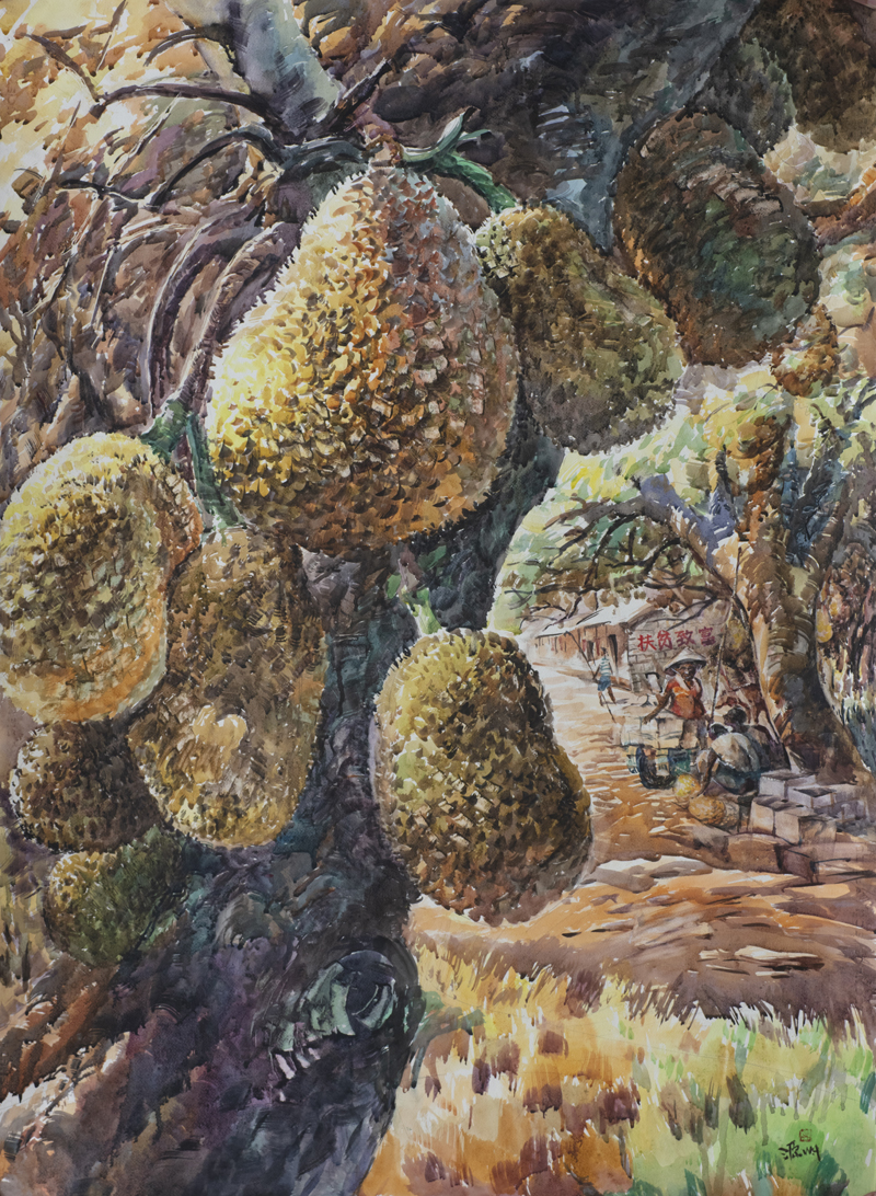19、吴源《硕果累累》108x78水彩.jpg