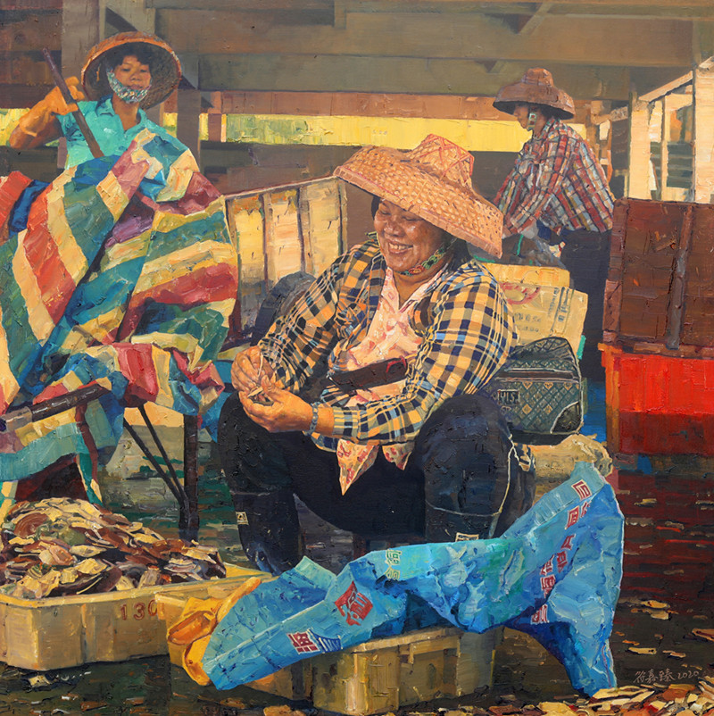21、符嘉臻《南海渔婆》160X160cm__油画.jpg
