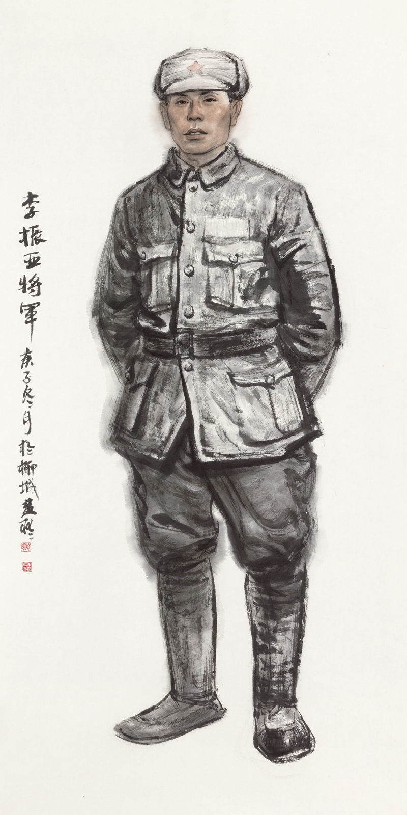 黄耿耿__《李振亚将军》_国画__136X68.jpg
