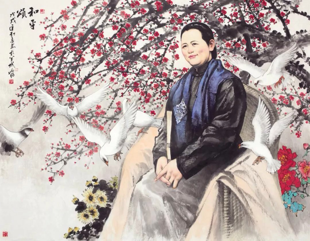林峥明__国画_《和平颂_》___143x183cm（特邀）.jpg