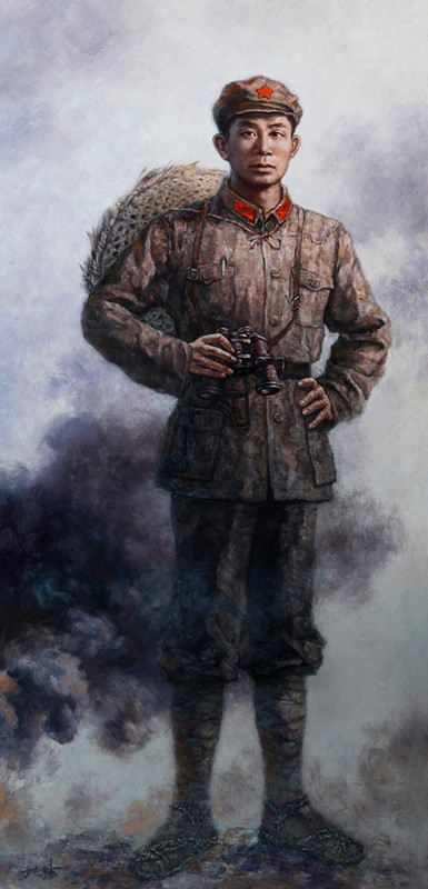吴地林《冯白驹将军》180X90特邀油画.jpg